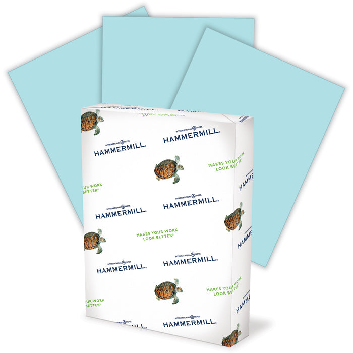 Hammermill Paper for Copy 8.5x11 Laser, Inkjet Colored Paper - Blue - Recycled - 30% Recycled Content