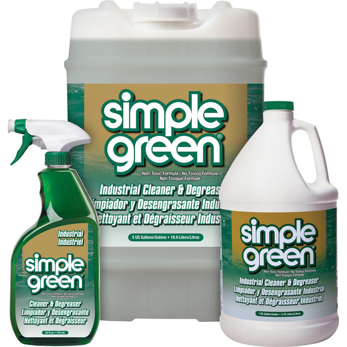 Simple Green Cleaner & Degreaser, Industrial - 5 us gallons (18.9 liters)