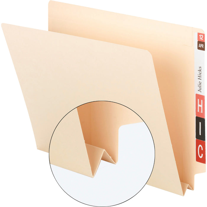 Smead Straight Tab Cut Letter Recycled End Tab File Folder