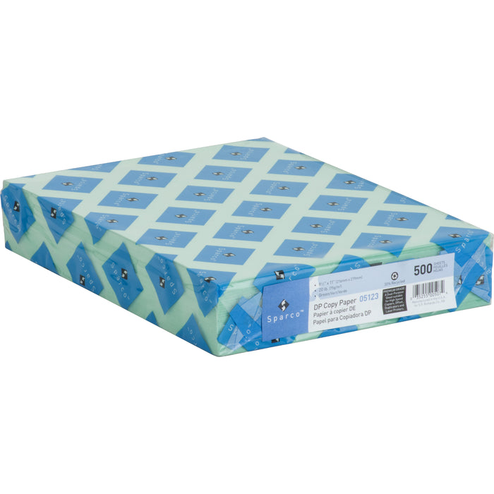 Sparco Laser Copy & Multipurpose Paper - Green - Recycled - 30% Recycled Content
