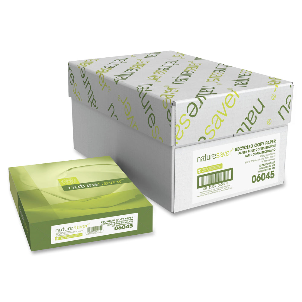 Nature Saver Recycled Paper - White - Recycled - 30% Recycled Content