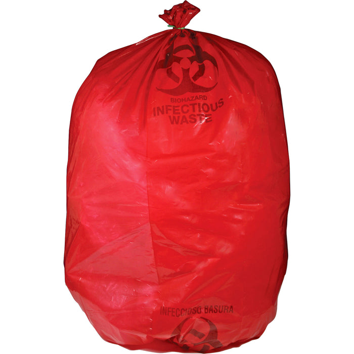 Medegen MHMS Red Biohazard Infectious Waste Bags