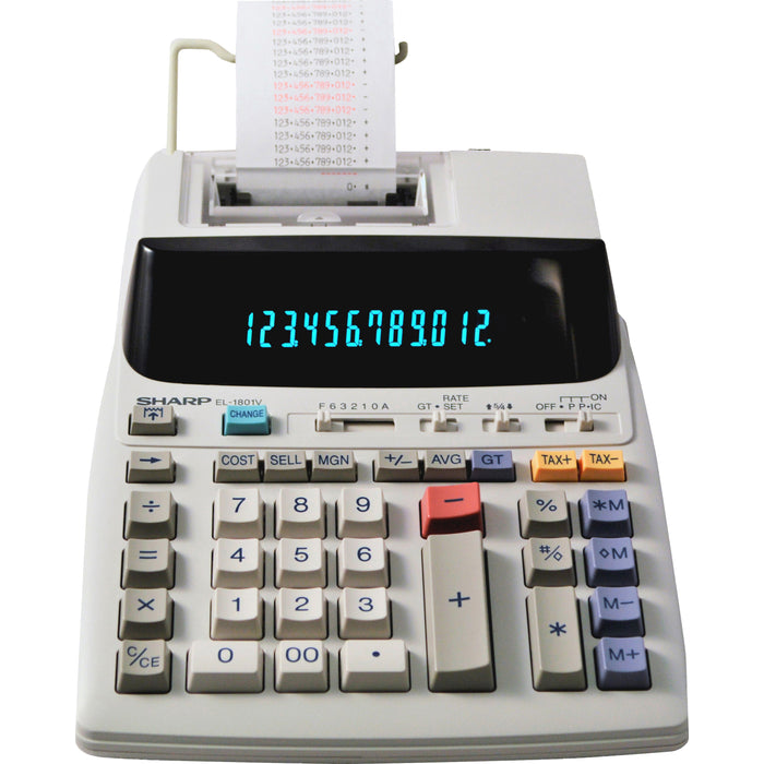 Sharp EL-1801V 12 Digit Printing Calculator