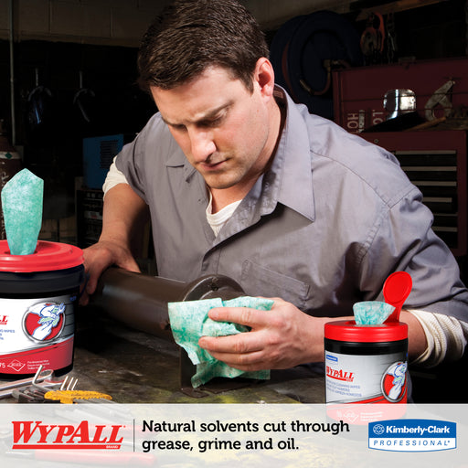 WypAll Power Clean ProScrub Pre-Saturated Wipes
