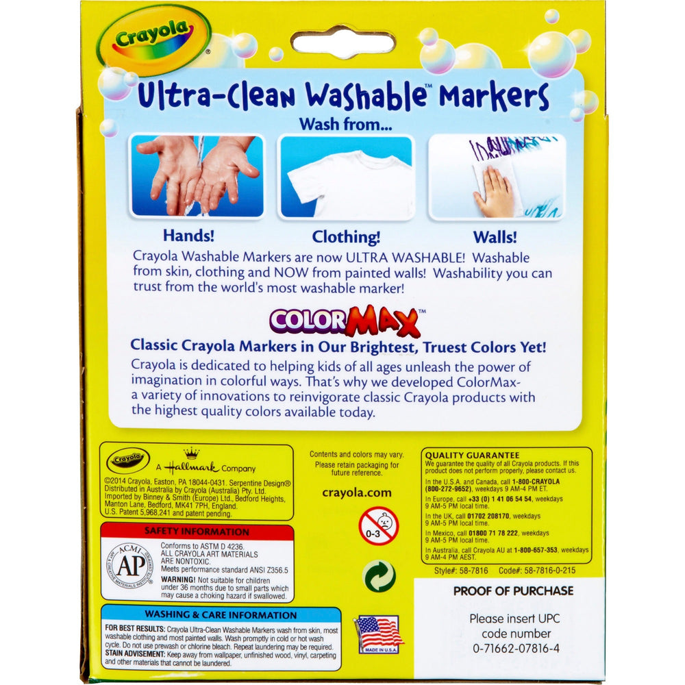 Crayola Tropical Colors Pack Washable Markers