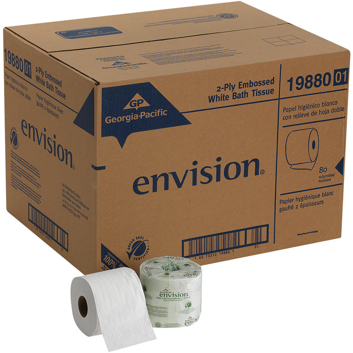 Pacific Blue Basic Standard Roll Embossed Toilet Paper