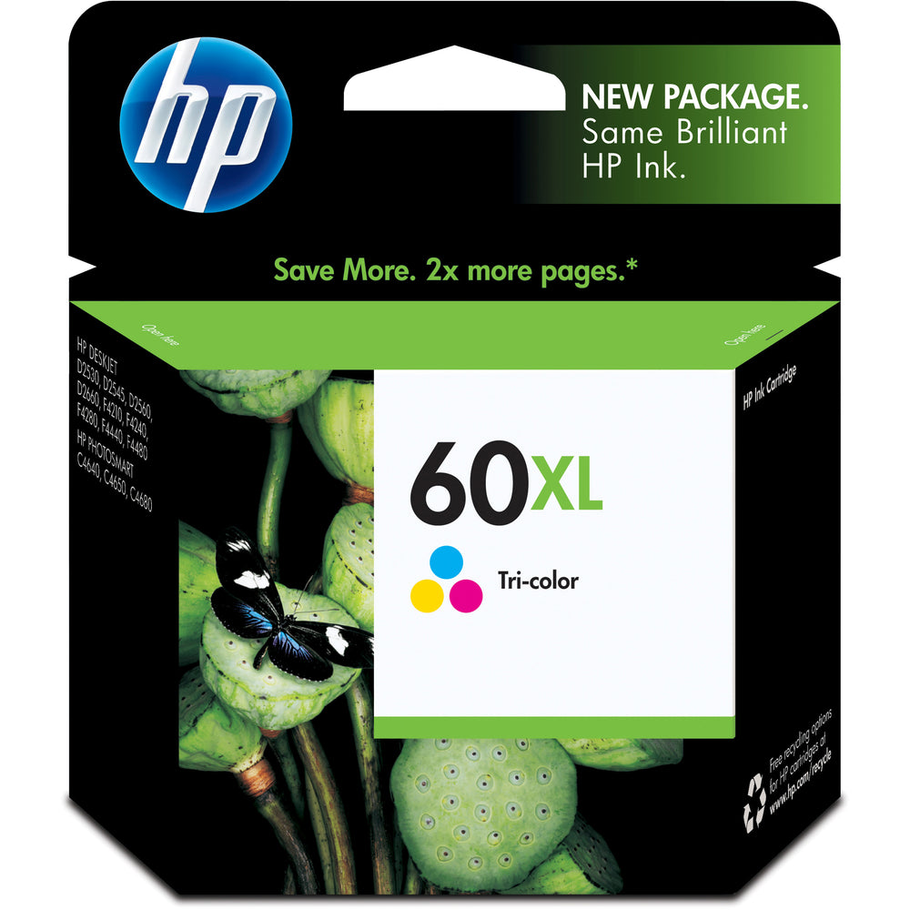 HP 60XL (CC644WN) Original Inkjet Ink Cartridge - Cyan