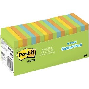 Post-it® Notes Cabinet Pack - Floral Fantasy Color Collection
