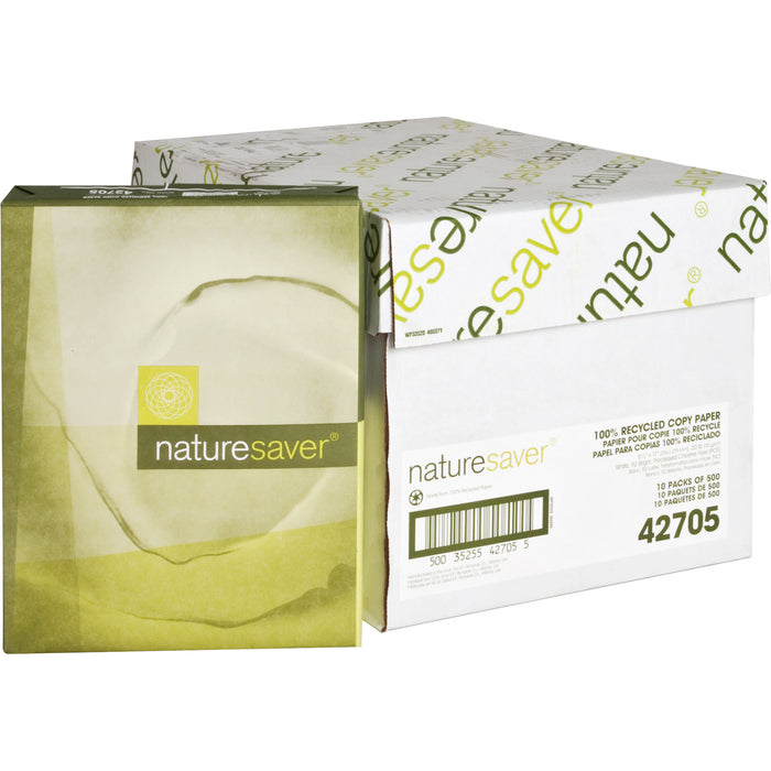 International Paper 8.5x11 Recycled Paper - White - Recycled - 100% Recycled Content
