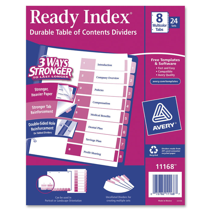 Avery® Ready Index Customizable TOC Dividers