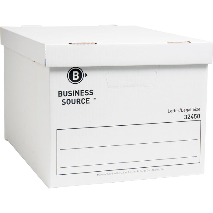Business Source Quick Setup Medium-Duty Storage Box