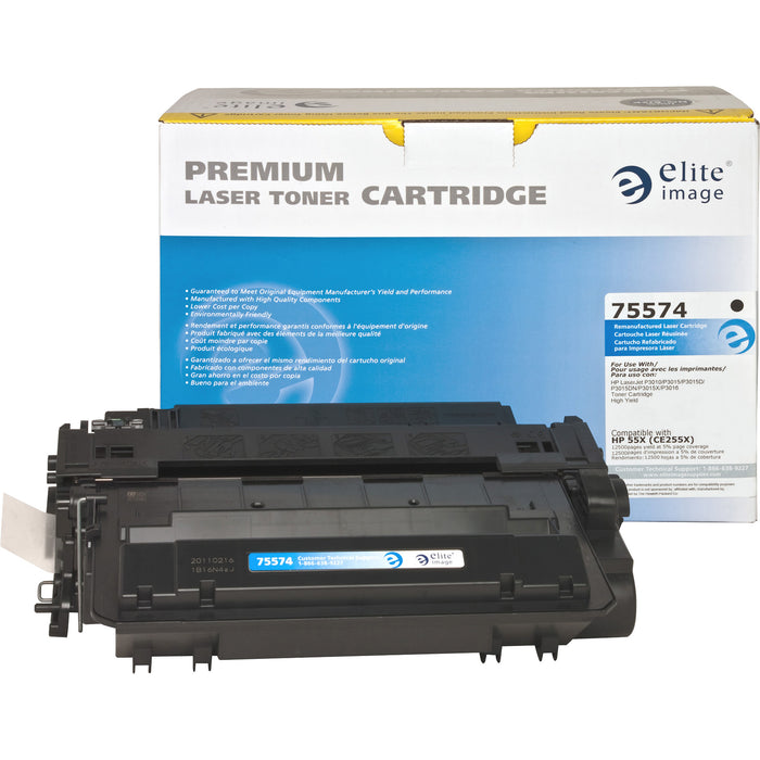 Elite Image Remanufactured Toner Cartridge - Alternative for HP 55X (CE255X)