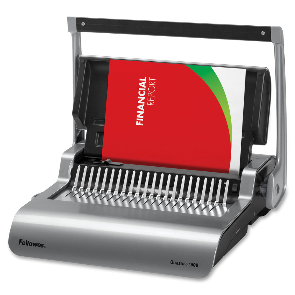 Fellowes Quasar™+ 500 Comb Binding Machine w/ Starter Kit