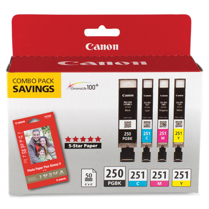 Canon PGI-250/CLI-251 Original Ink Cartridge/Paper Kit