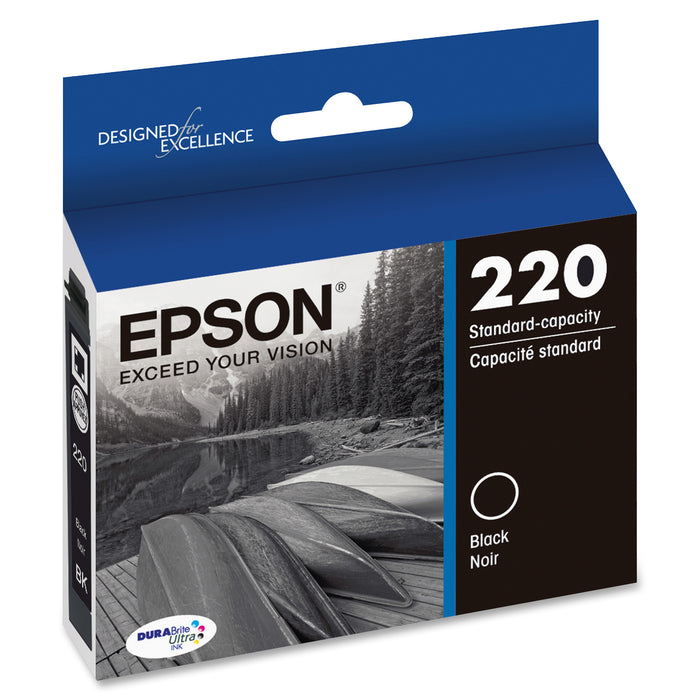 Epson DURABrite Ultra T220120 Original Standard Yield Inkjet Ink Cartridge - Black - 1 / Each