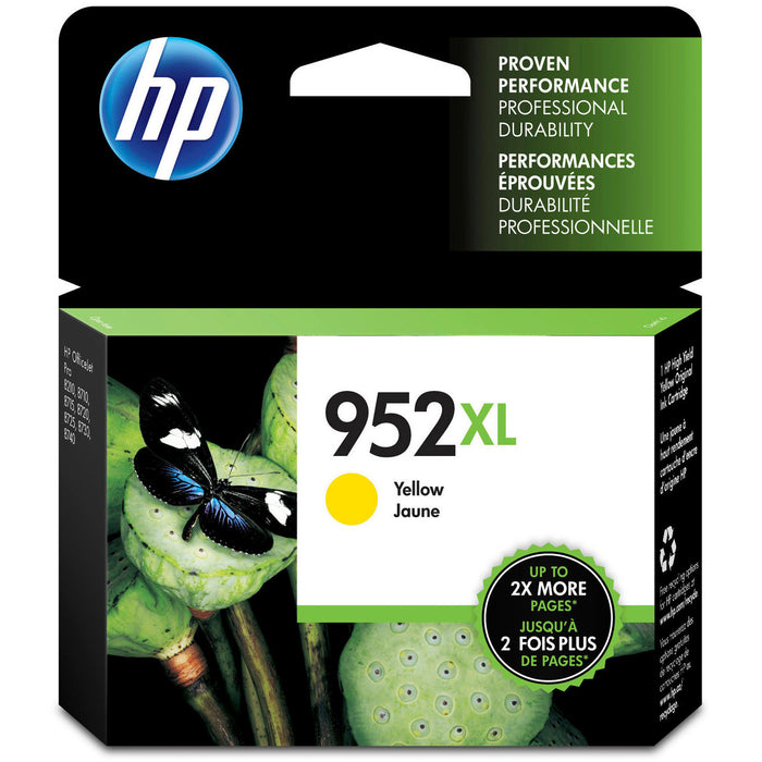 HP 952XL Original High Yield Inkjet Ink Cartridge - Yellow - 1 Each