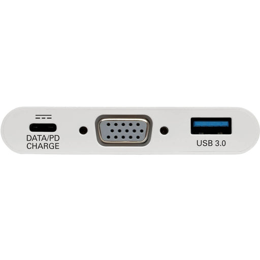 Tripp Lite USB-C to VGA Adapter with USB-A Port and PD Charging