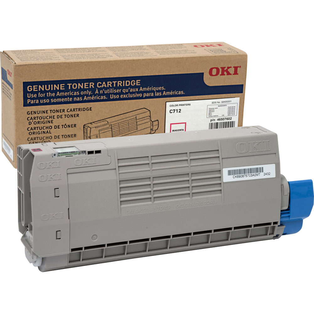 Oki Original LED Toner Cartridge - Magenta - 1 Each