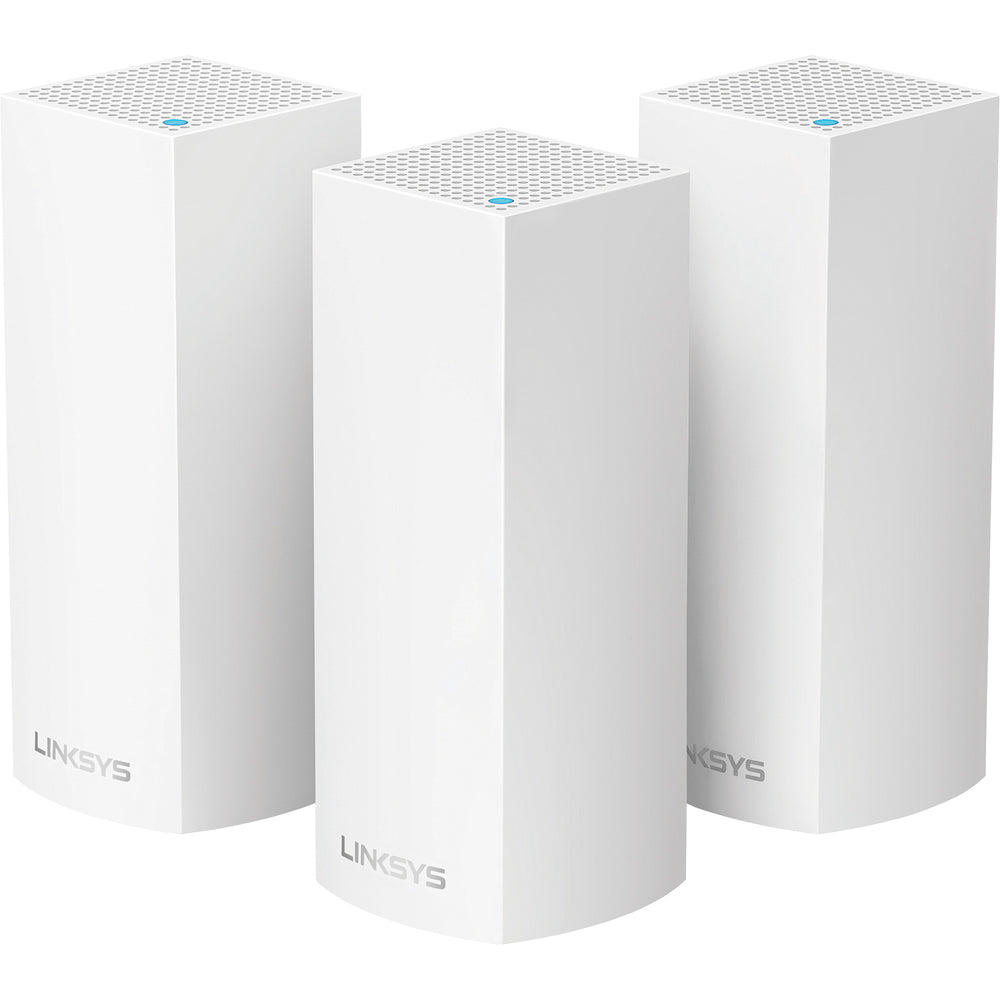 Linksys Velop Intelligent Mesh WiFi System- Tri-Band- 3-Pack White (AC2200)