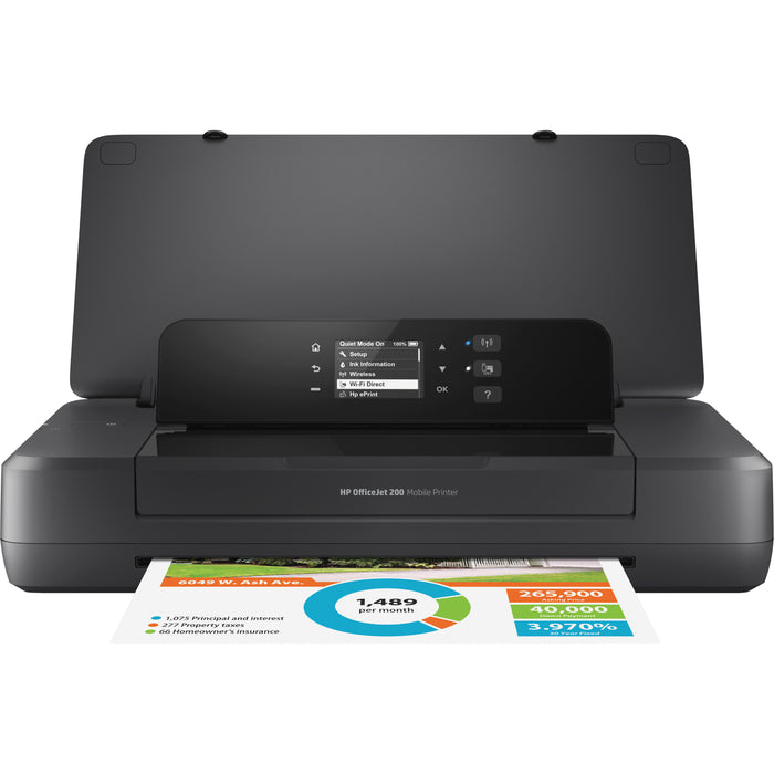 HP Officejet 200 Portable Inkjet Printer - Color