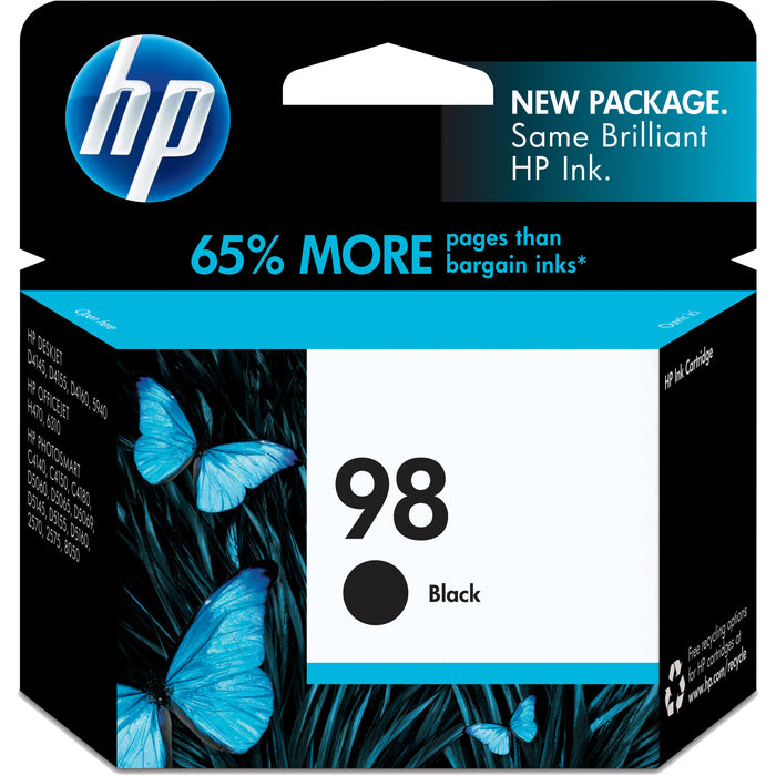 HP 98 (C9364WN) Original Inkjet Ink Cartridge - Black - 1 Each