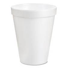 10oz Foam Cups - 1000 Per  Case