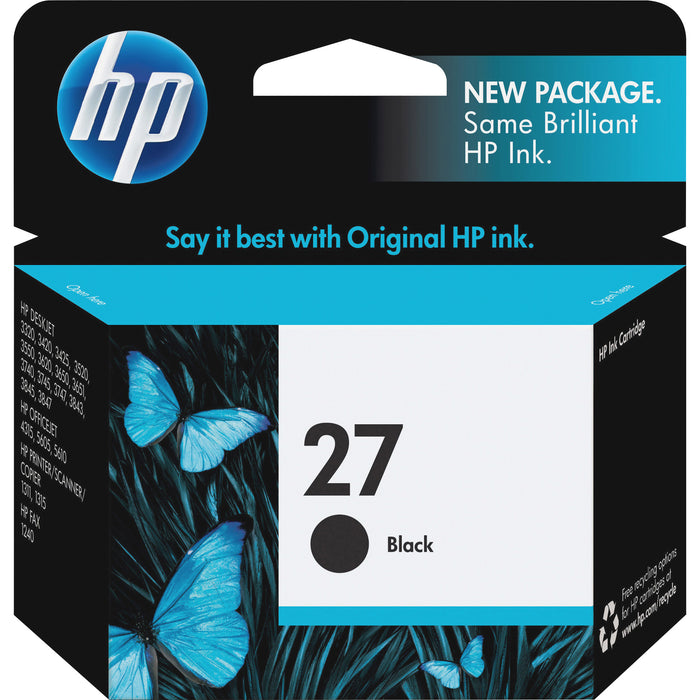 HP 27 (C8727AN) Original Inkjet Ink Cartridge - Black - 1 Each