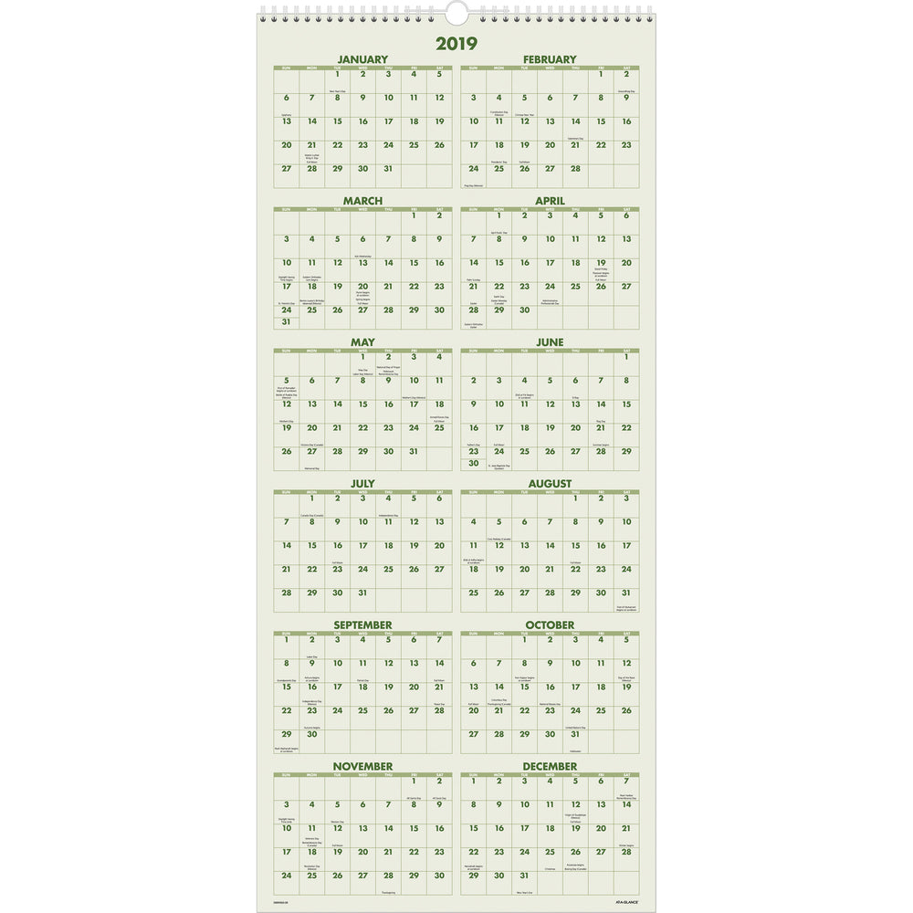 At-A-Glance Scenic Design 3-month Wall Calendar