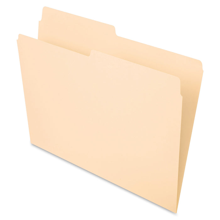 Pendaflex Essentials 1/2 Tab Cut Letter Recycled Top Tab File Folder