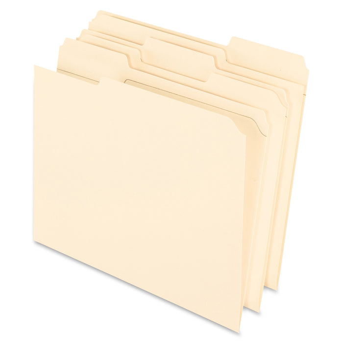 Pendaflex 1/3 Tab Cut Letter Recycled Top Tab File Folder