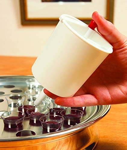 White Plastic 16 Ounce Push Button Lever Hand "Lords Supper" Communion Cup Filler Church (Button-Release)