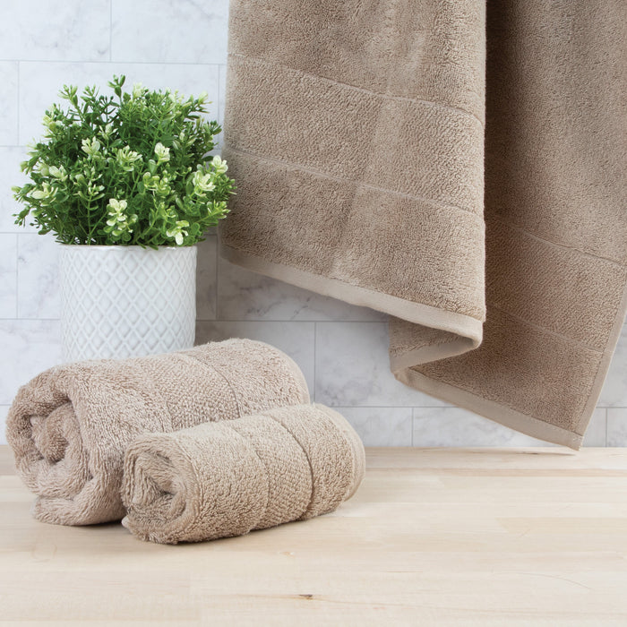 Aston and Arden Luxury Turkish Bath Towels, 2-Pack, 600 GSM, Extra Soft  Plush, 30x60, Solid Color Options with Dobby Border