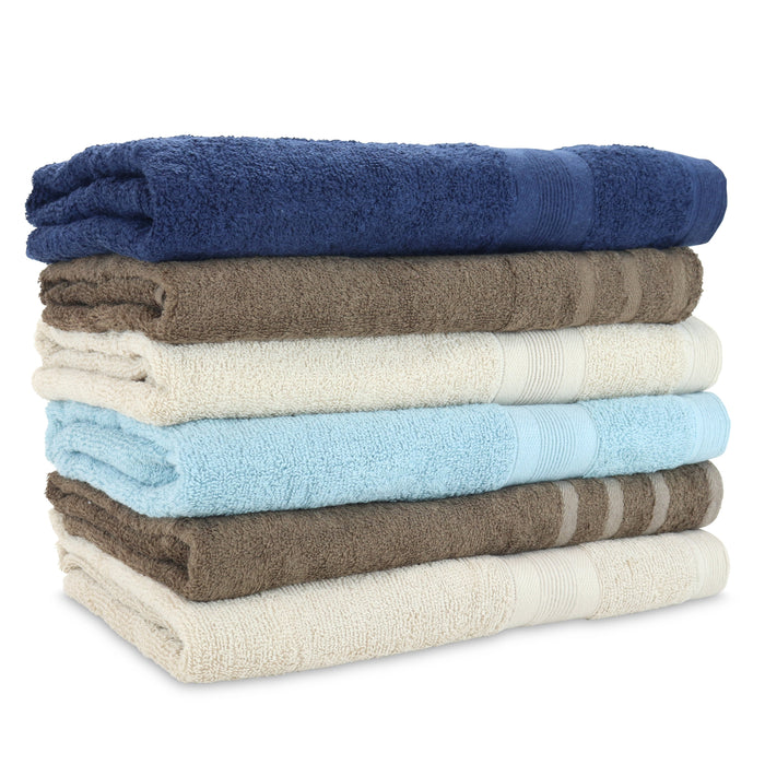 Cotton Terry Bath Towels 27x52 White