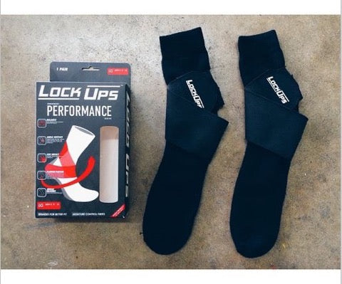 Lock Up Socks- For Therapeutic Use and Improved Athletic Performance (Mens, black) FREE SHIPPING.