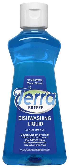 Terra Breeze Hotel Liquid Dish Soap Detergent, 3.5 oz (Case of 36)